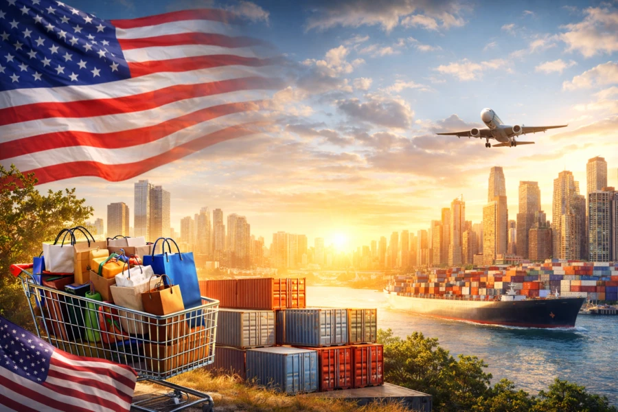 Economia dos Estados Unidos cresce mais do que estimado e consumo continua sustentando atividade