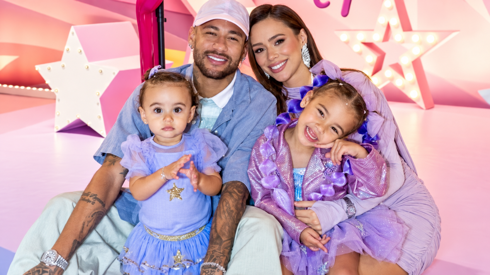 Neymar e Bruna Biancardi celebram 3 anos de Mavie com festa temática e convidados famosos